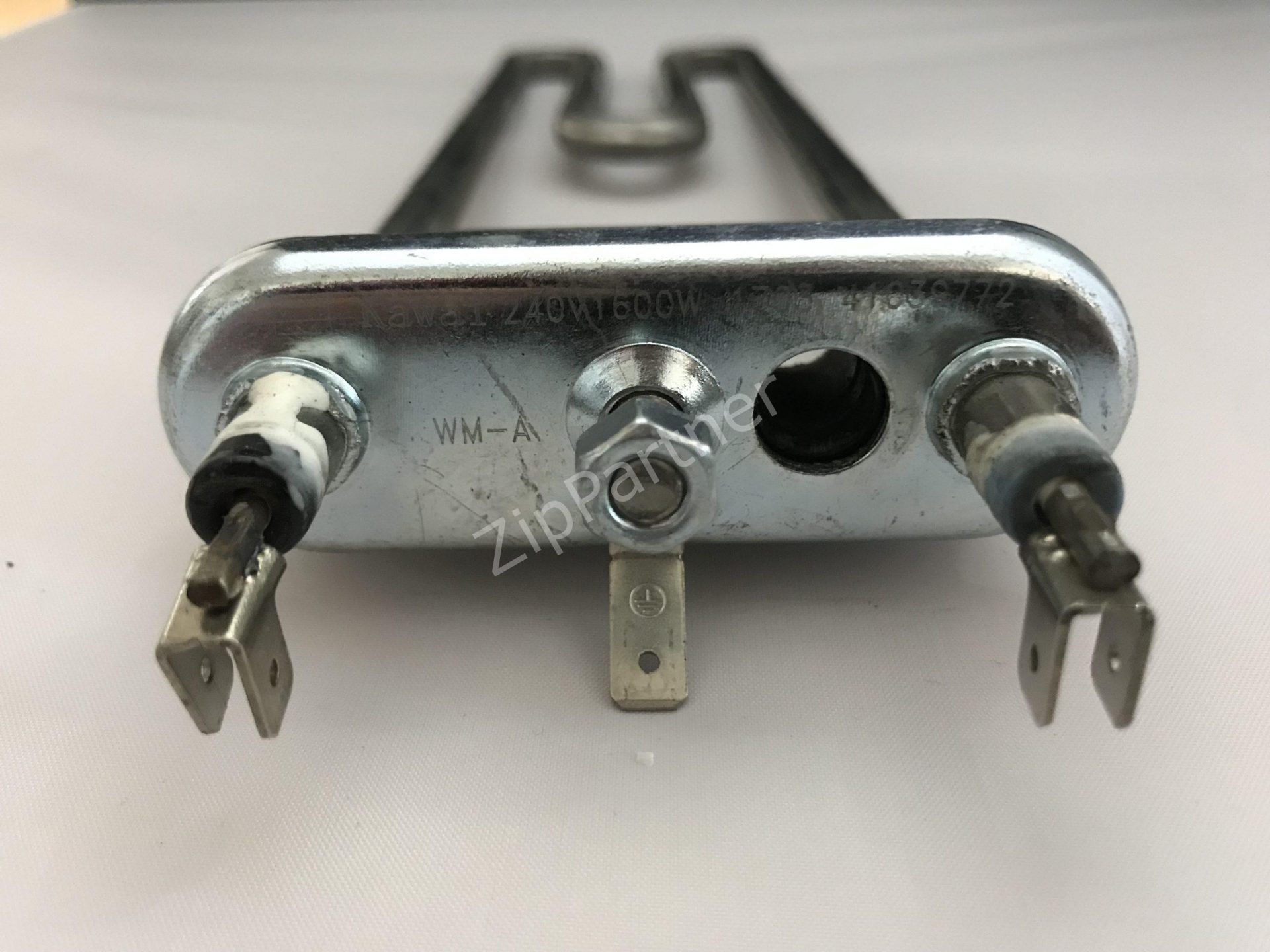 ТЭН Candy 1600W, 240мм, 4 клеммы, прямой, с отверстием 41039772 (б/у) — изображение 3