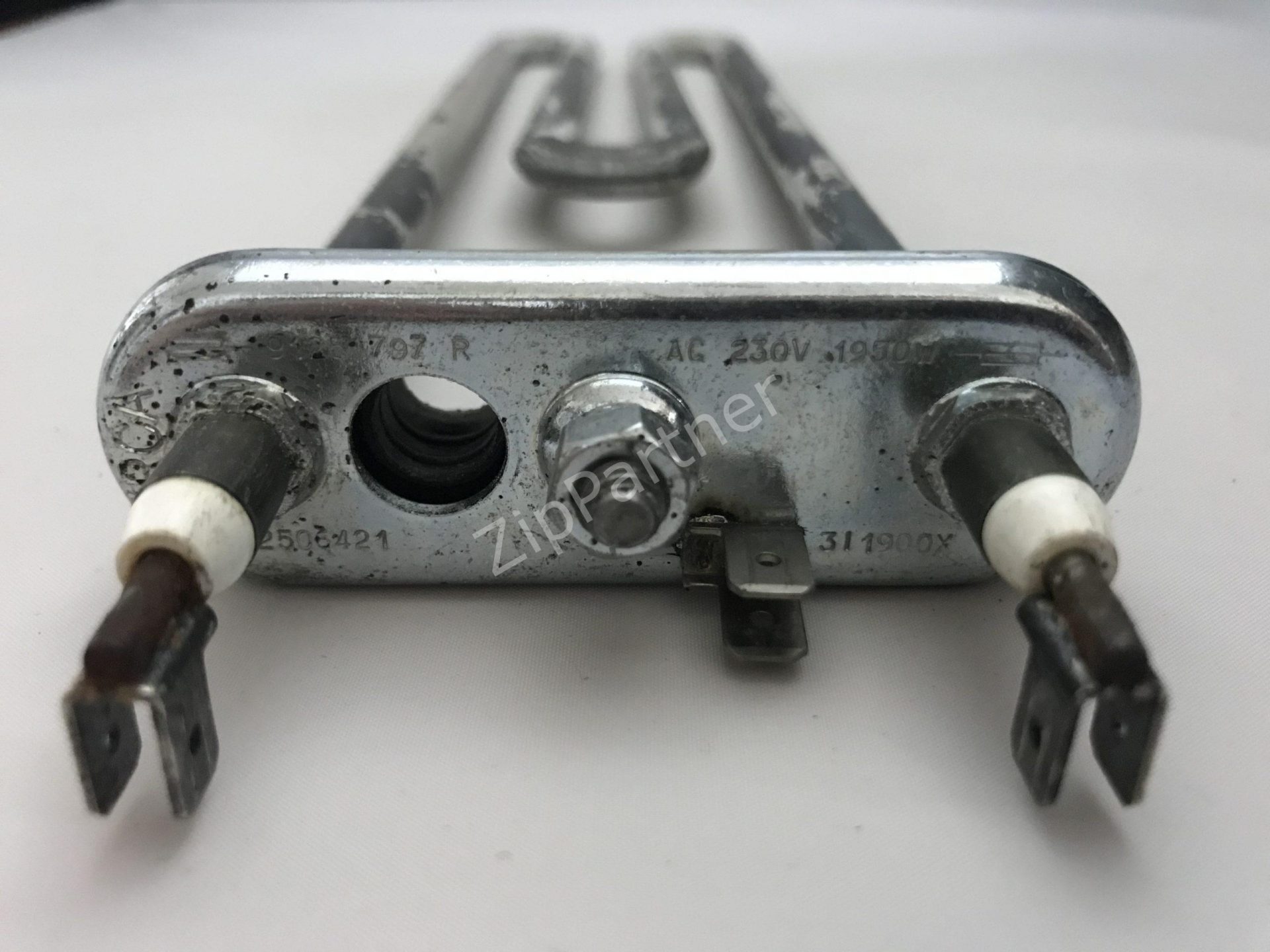 ТЭН AEG, Candy, Electrolux, Zanussi 1950W, 245мм, 4 клеммы, прямой, с отверстием 41026962 (б/у) — изображение 3
