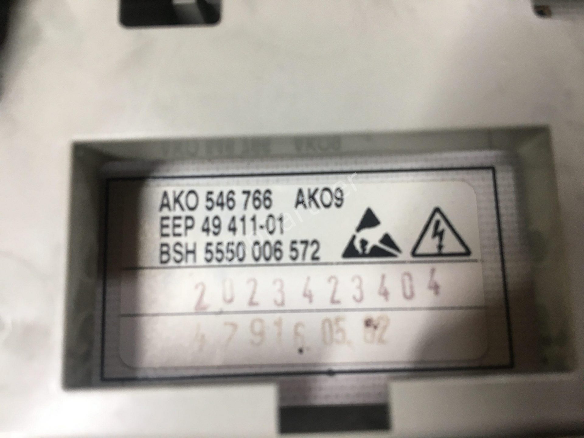 Модуль управления Bosch, Siemens 5550006572 (б/у) — изображение 2