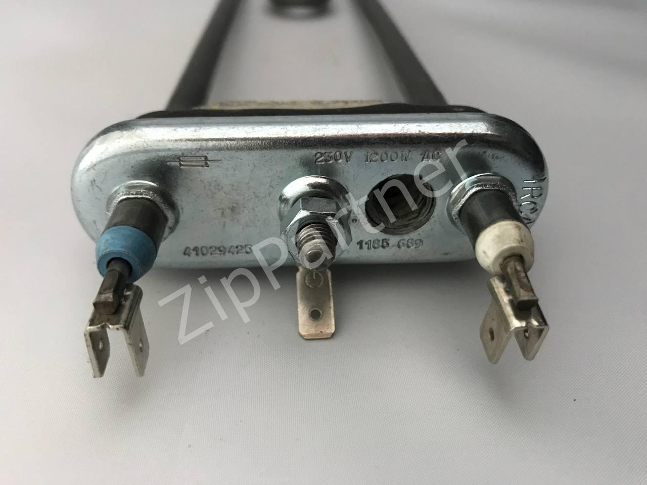 ТЭН Candy 1200W, 260мм, 4 клеммы, прямой, с отверстием 41029425 (б/у) — изображение 3