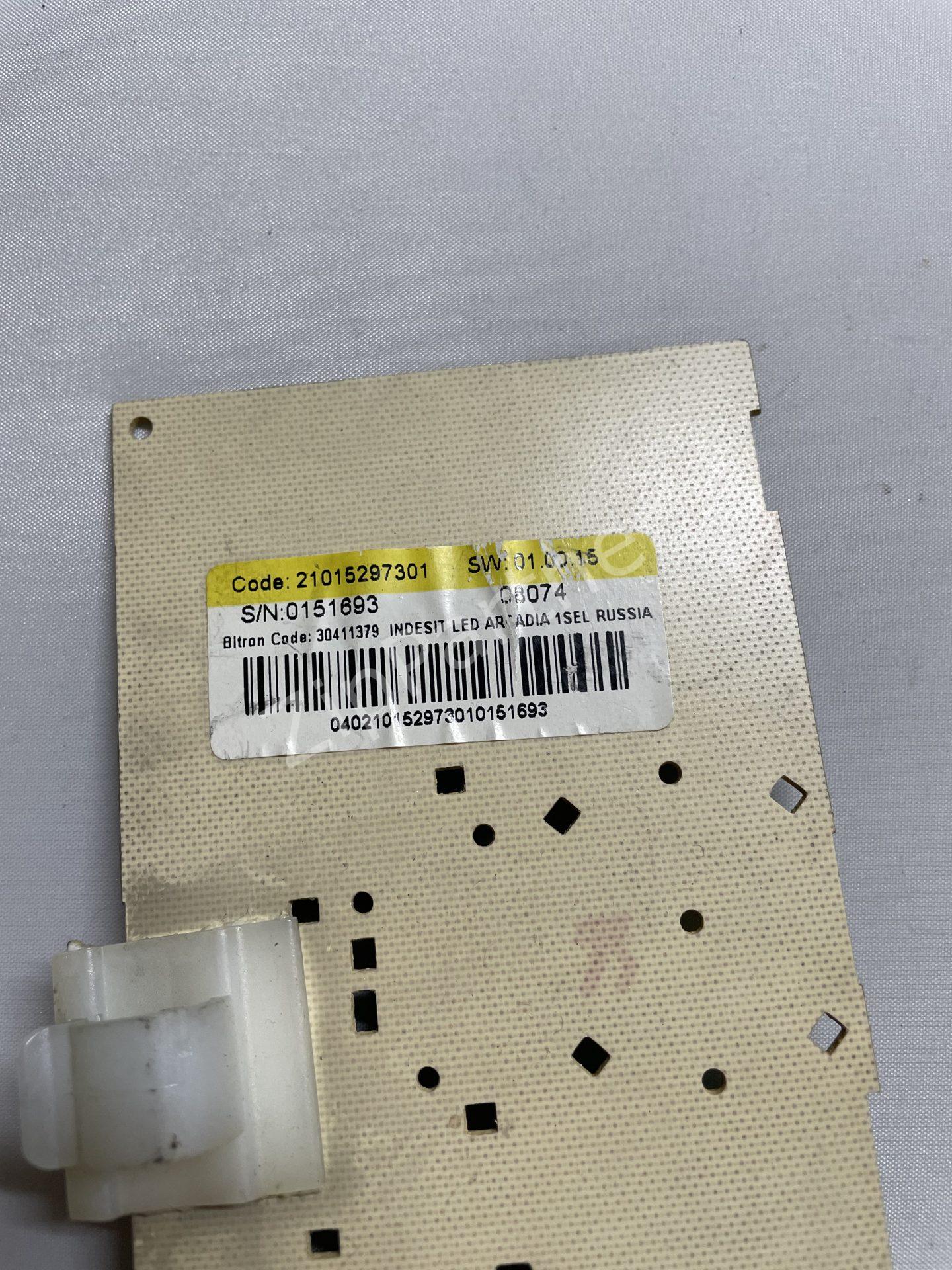 Модуль индикации Ariston, Indesit 21015297301 (б/у) — изображение 3