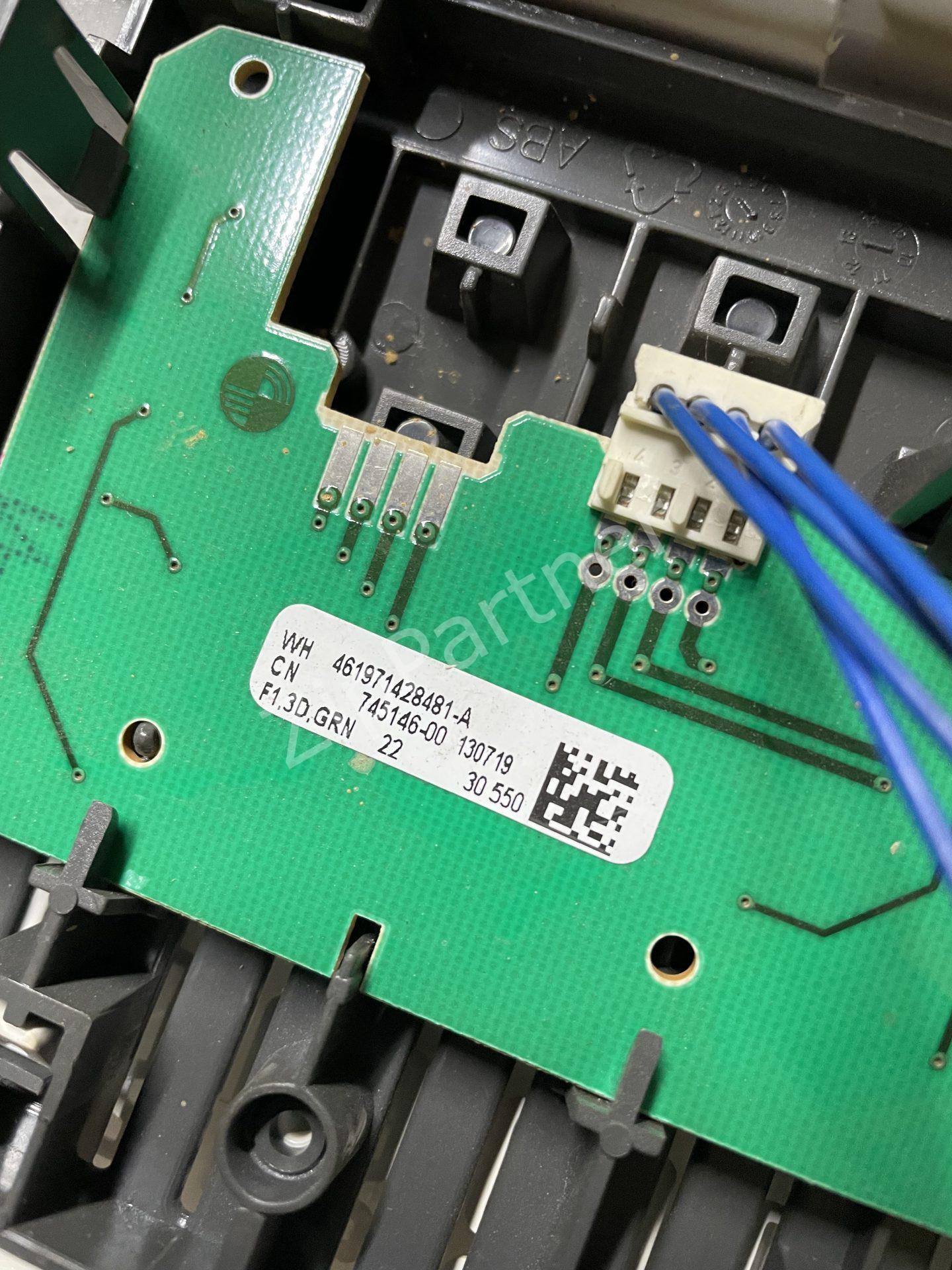 Модуль управления Whirlpool W10560651/B+461971428481-A (б/у) — изображение 5