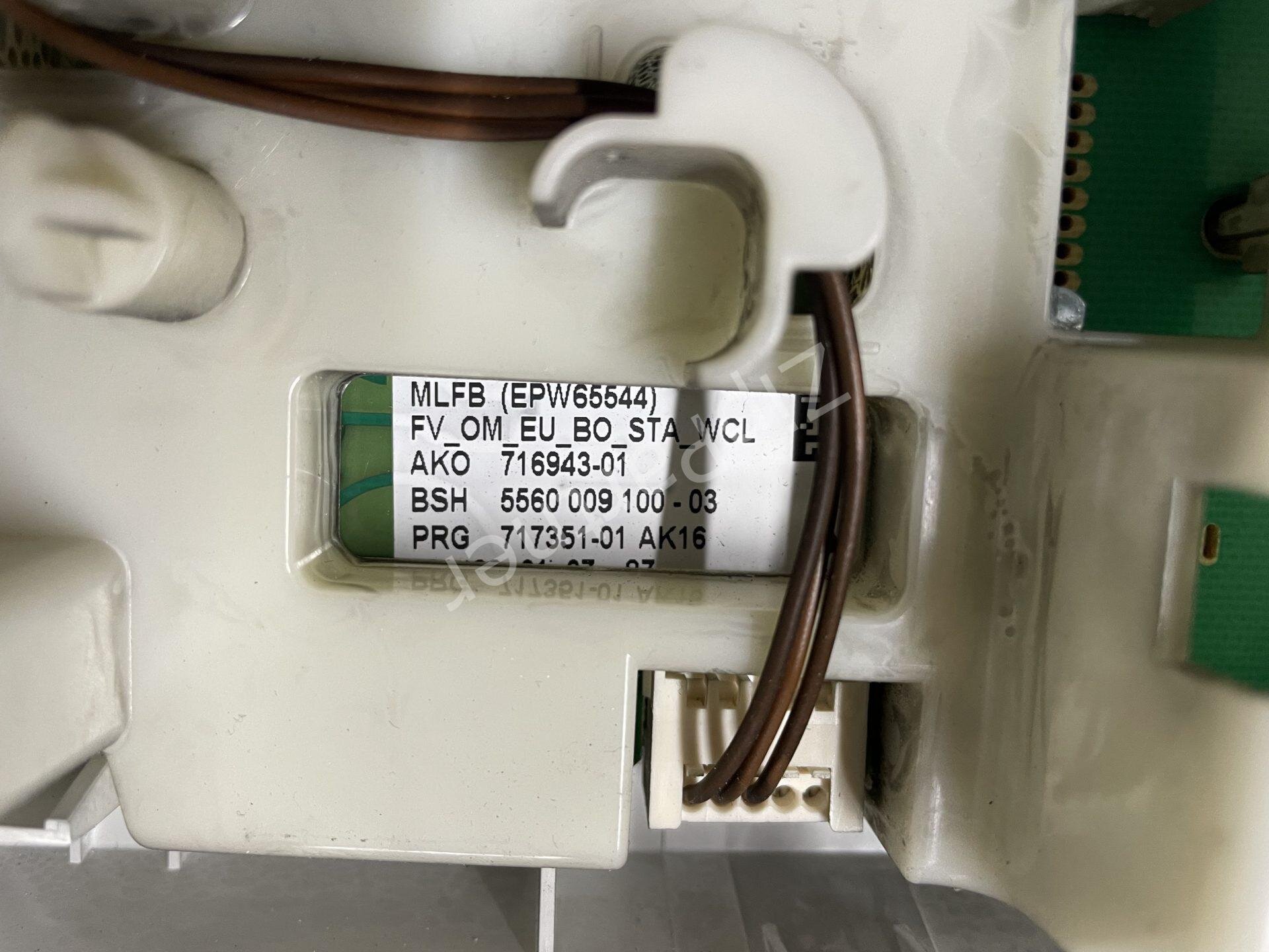Модуль управления Bosch, Siemens 5560007291+5560009100-03 (б/у) — изображение 5