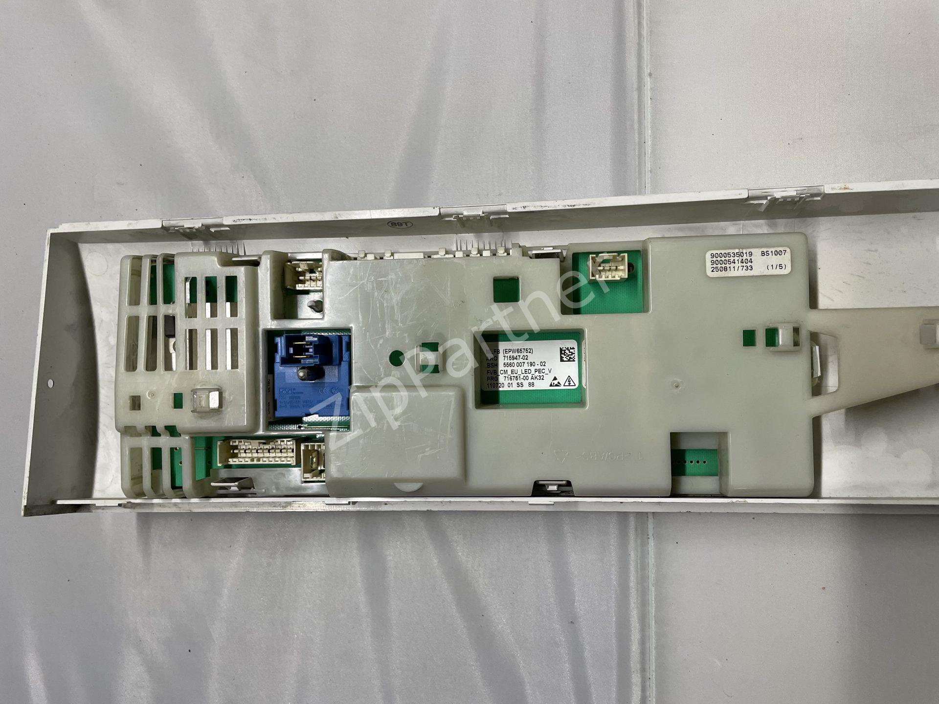 Модуль управления Bosch, Siemens 5560007190-02, 715947-02 (б/у) — изображение 3