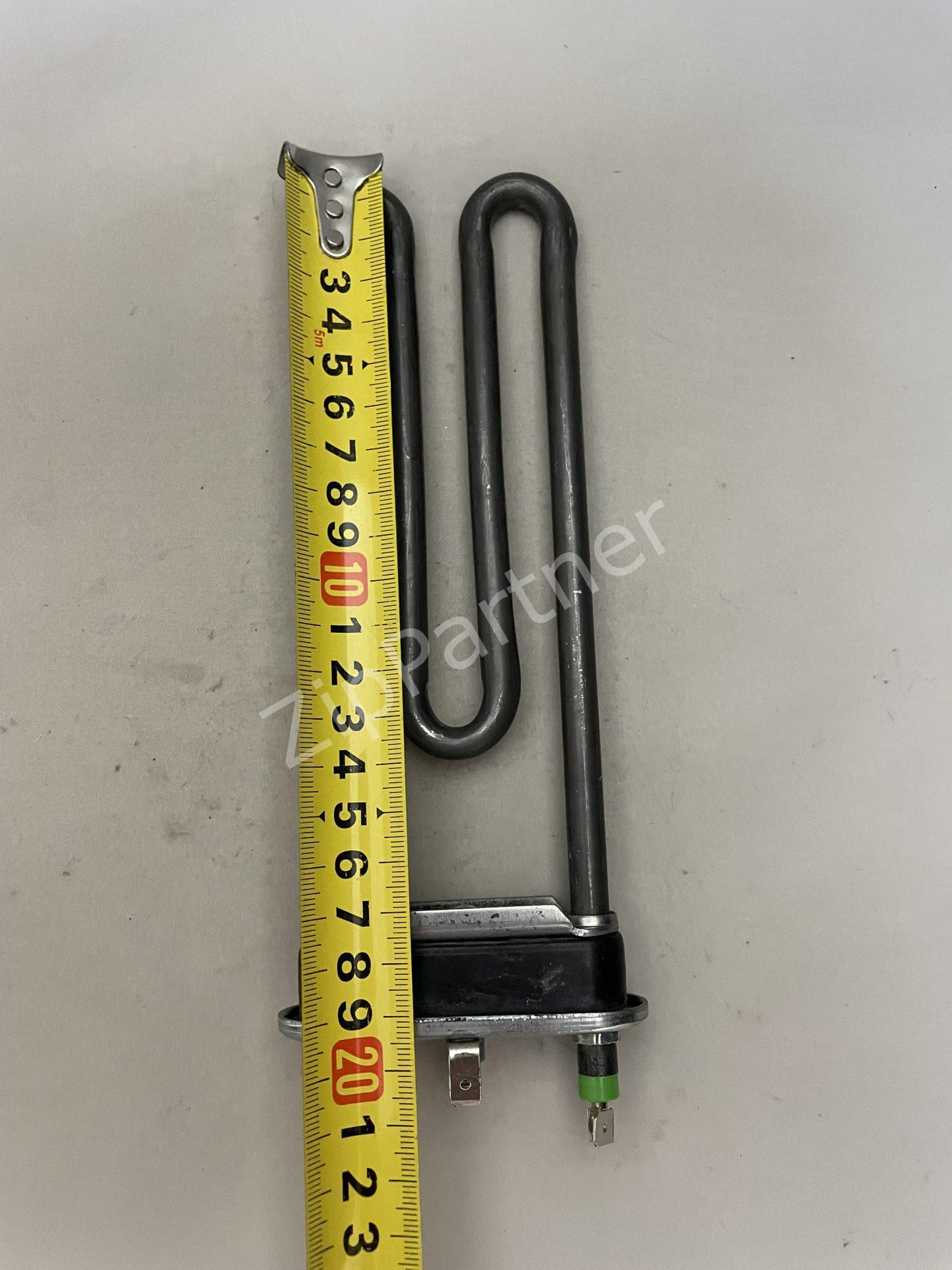 ТЭН Ariston, Indesit 1800W, 195мм, 2 клеммы, прямой, с отверстием C00066284 — изображение 2