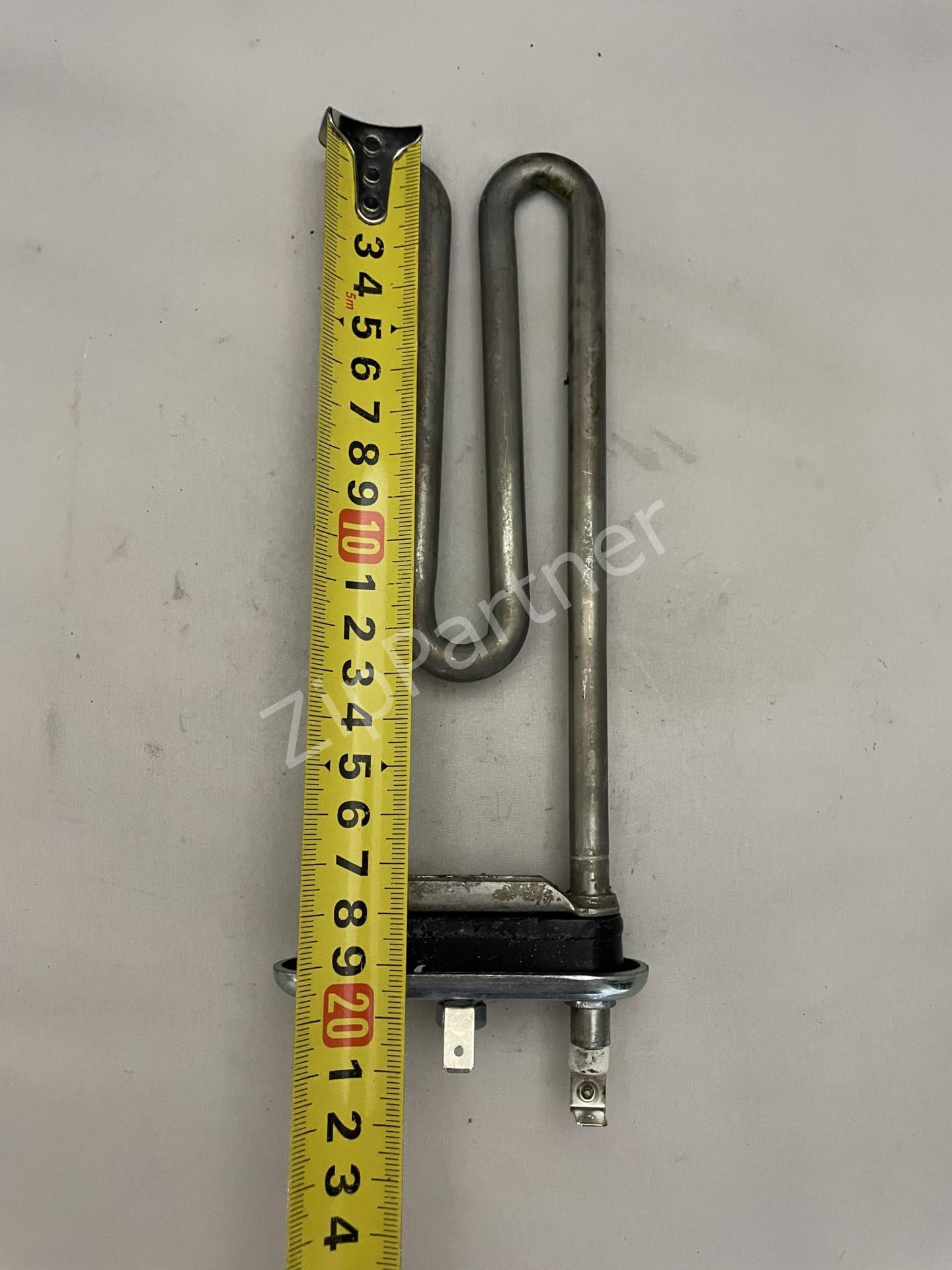 ТЭН Ariston, Gorenje, Indesit 1700W, 195мм, 2 клеммы, прямой, с отверстием C00086357 (б/у) — изображение 2