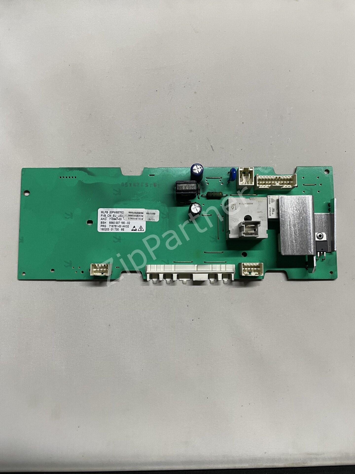 Модуль управления Bosch, Siemens 5560007190-02, 715947-03 (б/у) — изображение 2