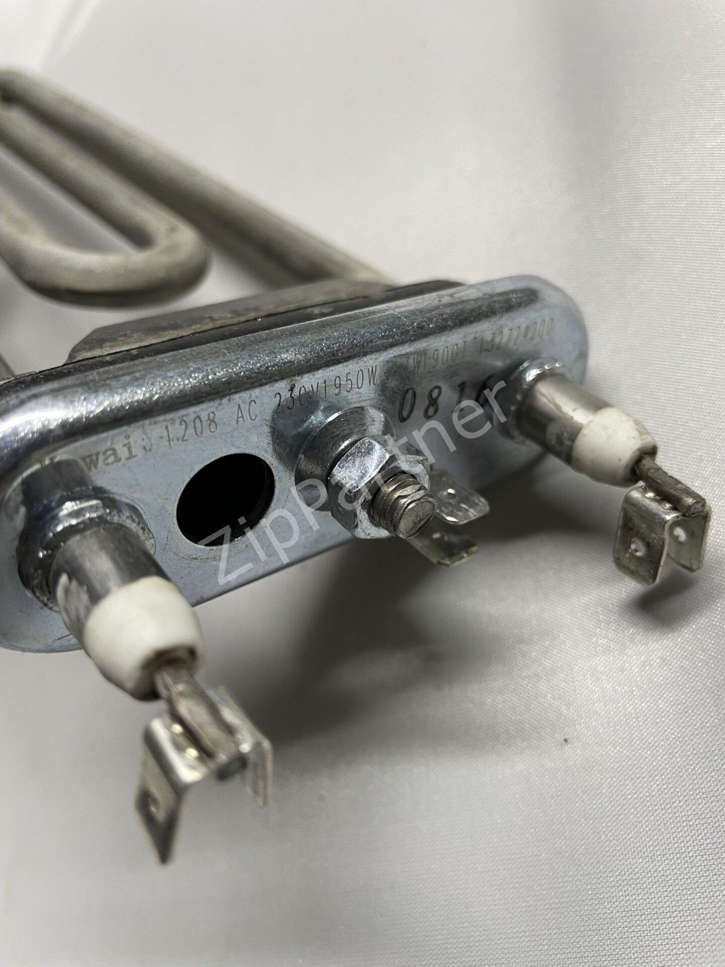 ТЭН AEG, Electrolux, Zanussi 1950W, 235мм, 4 клеммы, прямой, с отверстием HTR008ZN (б/у) — изображение 4