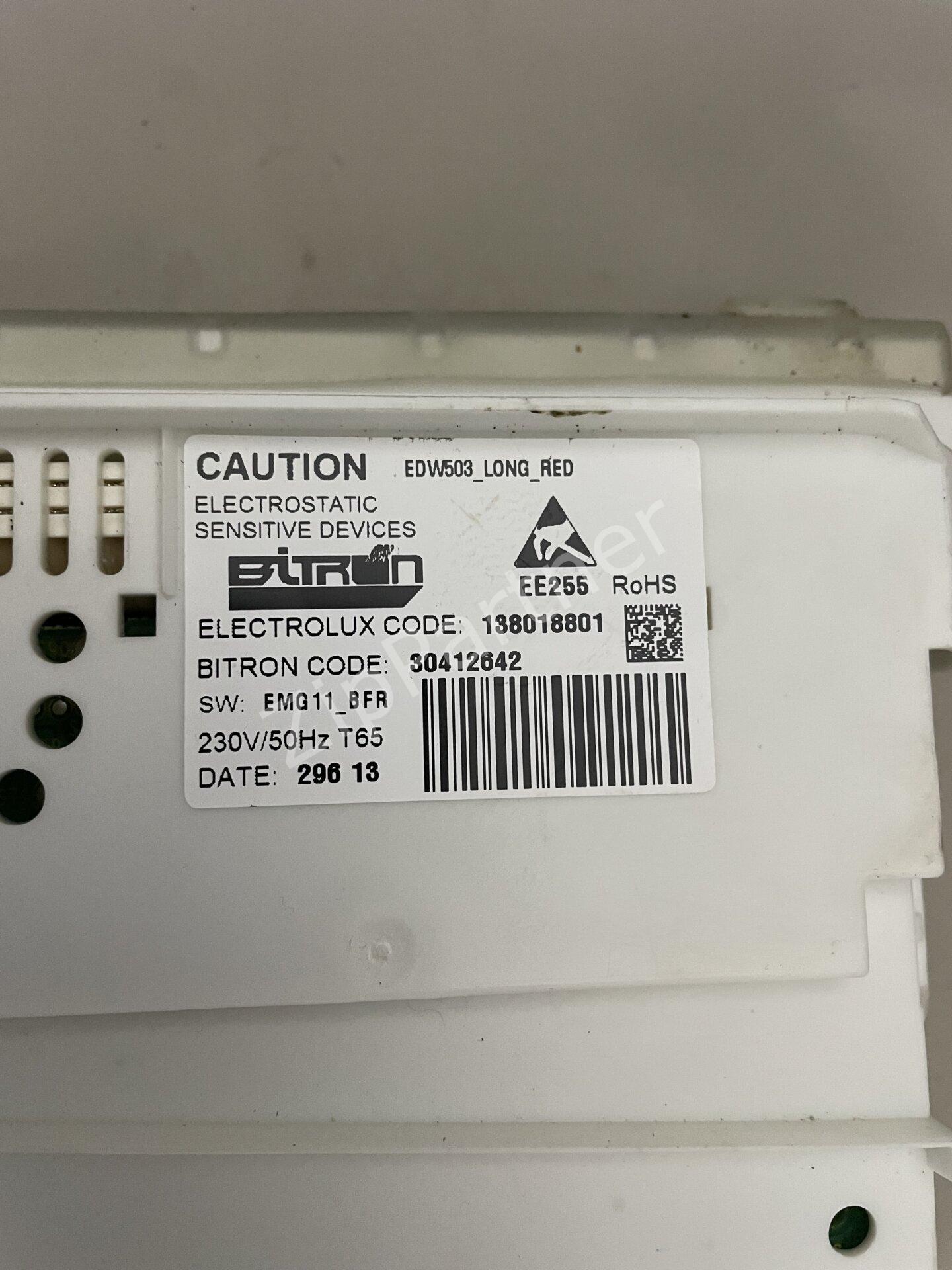 Модуль индикации 138018801 AEG Electrolux Zanussi (б/у) фото #2
